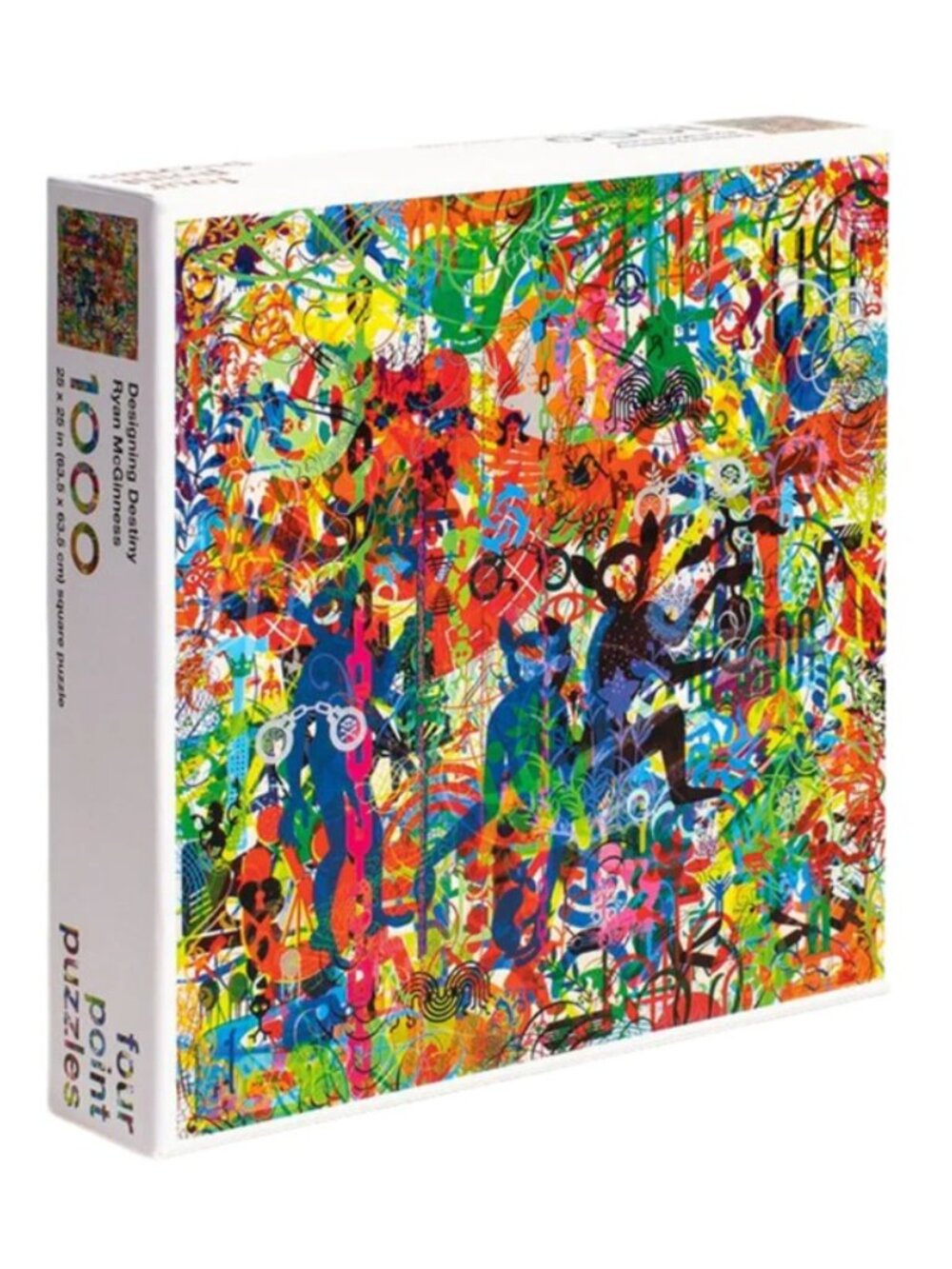 3/$118❤️Ryan McGinness Designing Destiny Four Points Puzzle 1000 pcs Mindscapes